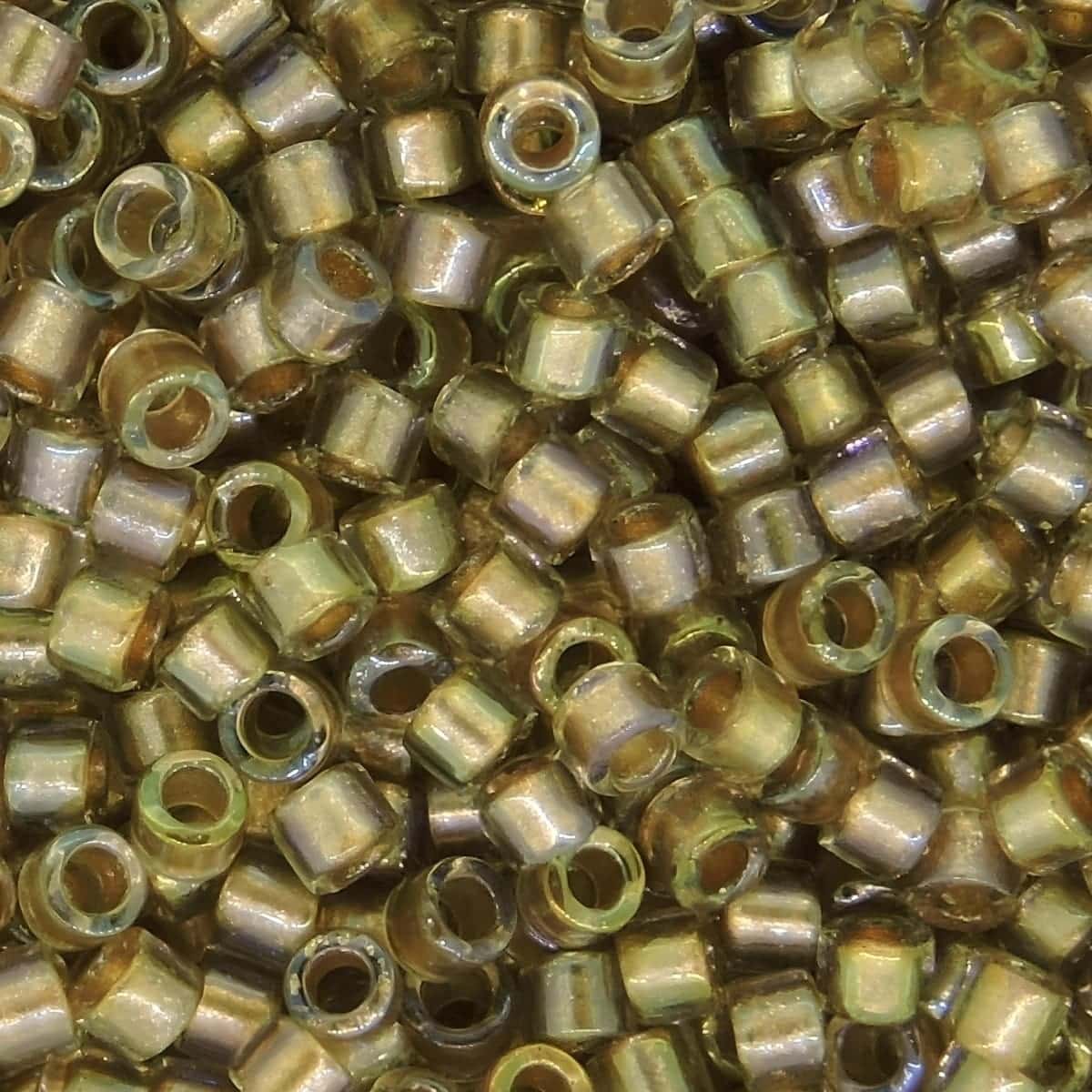 DB2396 Miyuki Delica Seed Beads Size 11/0 Fancy Lined Champagne / Oatmeal 7GM