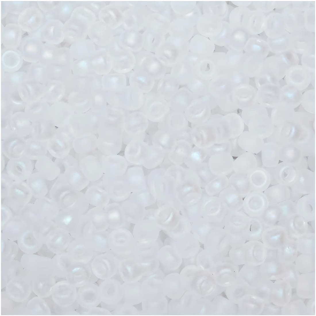 Miyuki Round Seed Beads Size 11/0 Matte Crystal AB 23GM