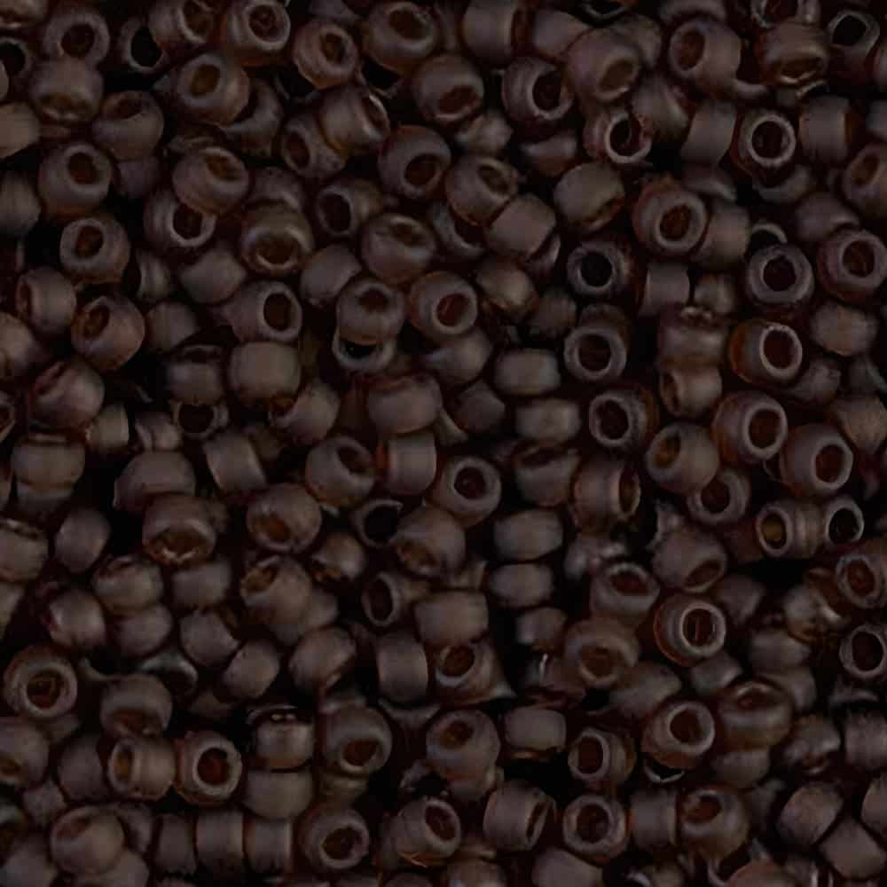 Miyuki Round Seed Beads Size 11/0 Matte Brown 24GM