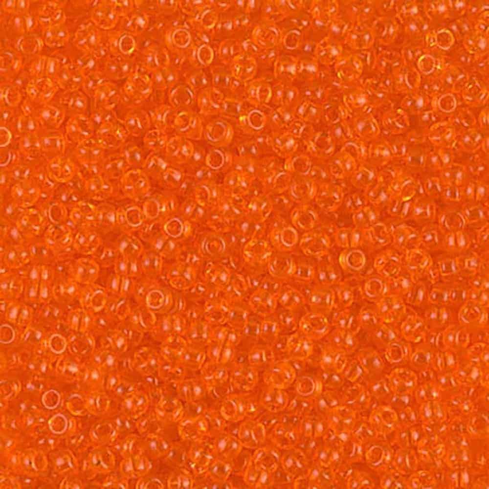 Miyuki Round Seed Beads Size 11/0 Orange 24GM