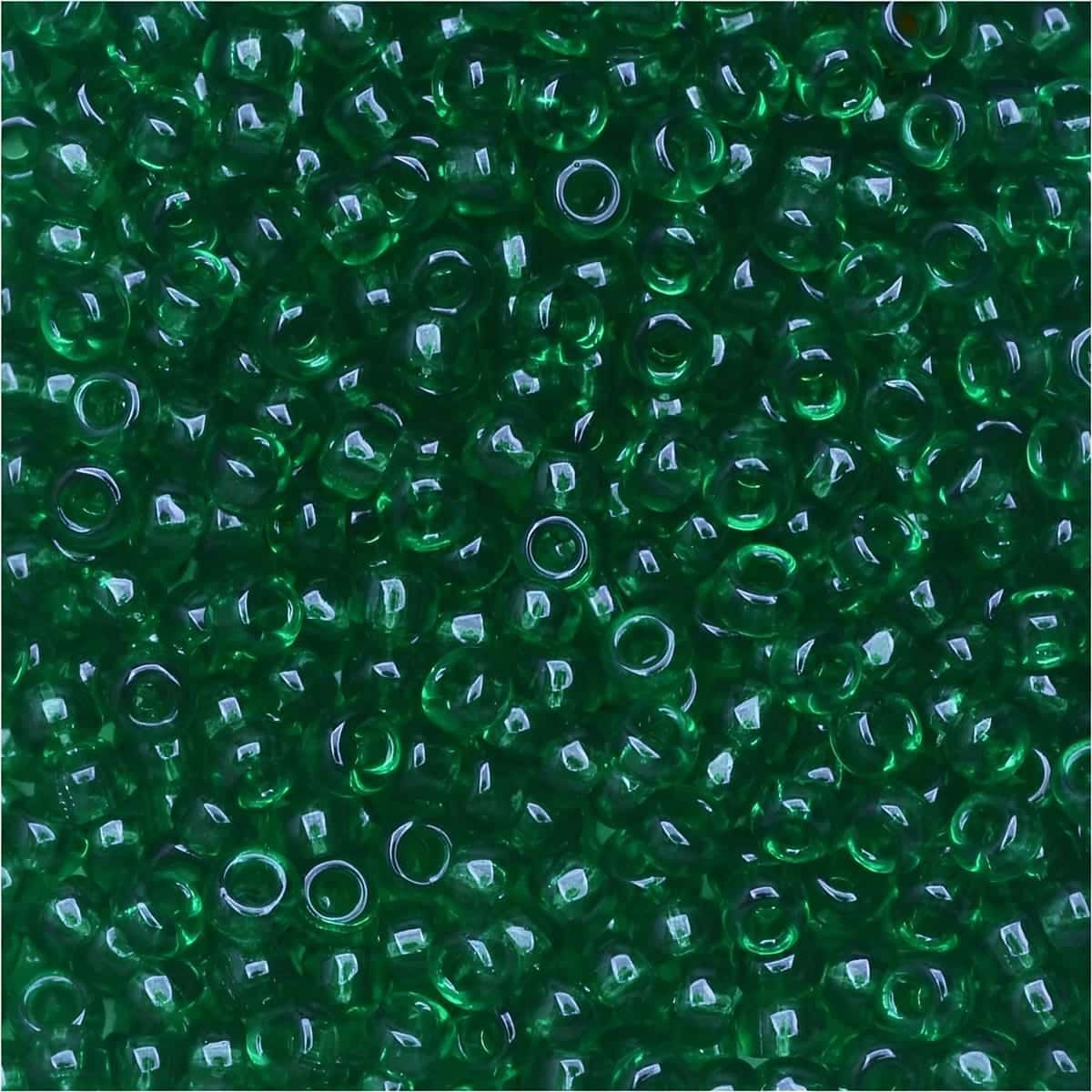 Miyuki Round Seed Beads Size 11/0 Transparent Green 24GM