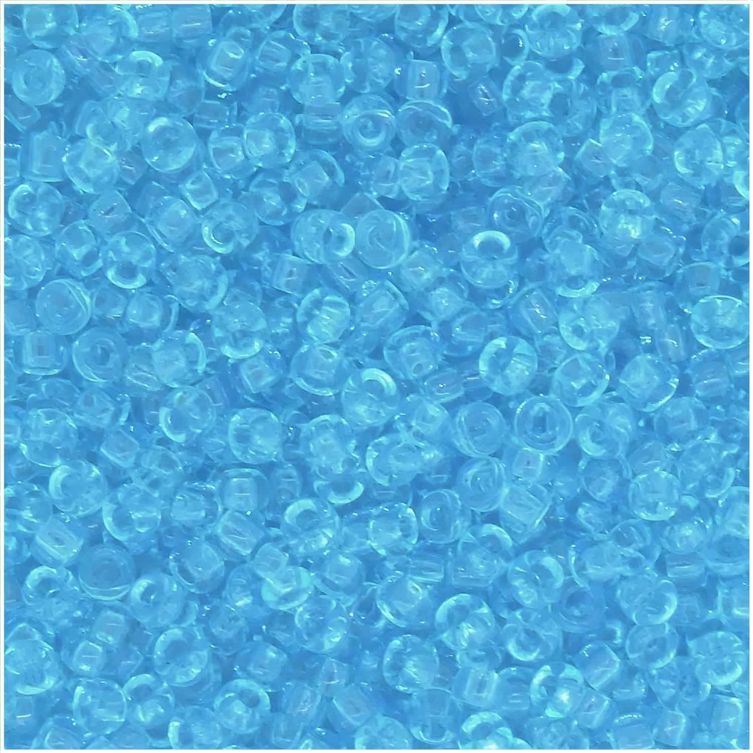 Miyuki Round Seed Beads Size 11/0 Transparent Light Blue 24GM