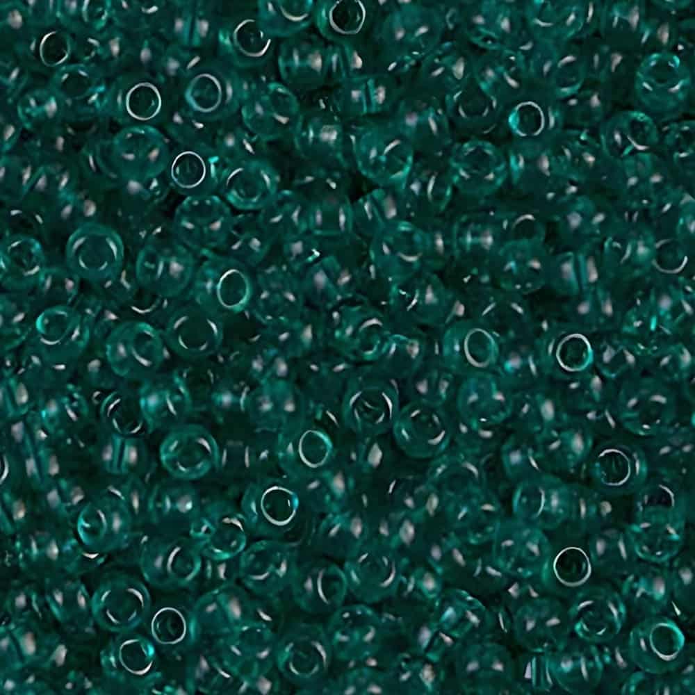 Miyuki Round Seed Beads Size 11/0 Teal Green 24GM