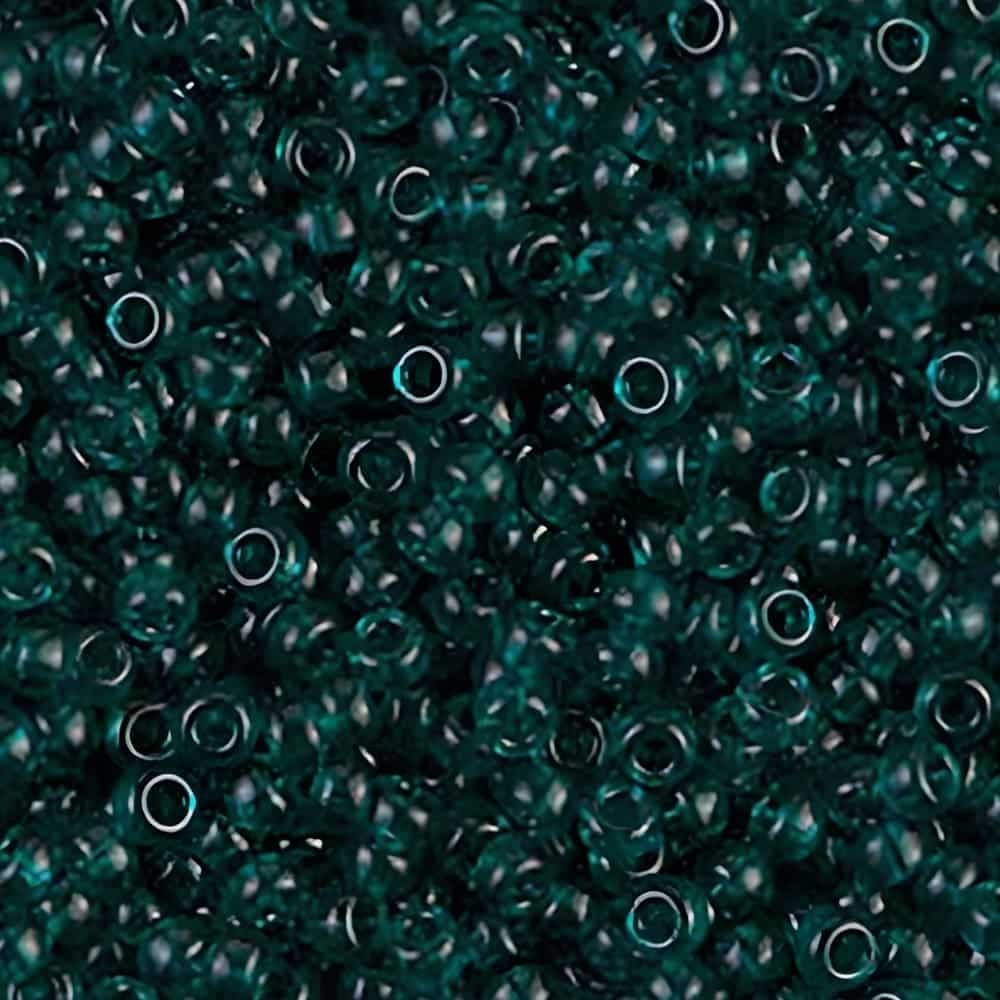 Miyuki Round Seed Beads Size 11/0 Dark Teal Green 24GM