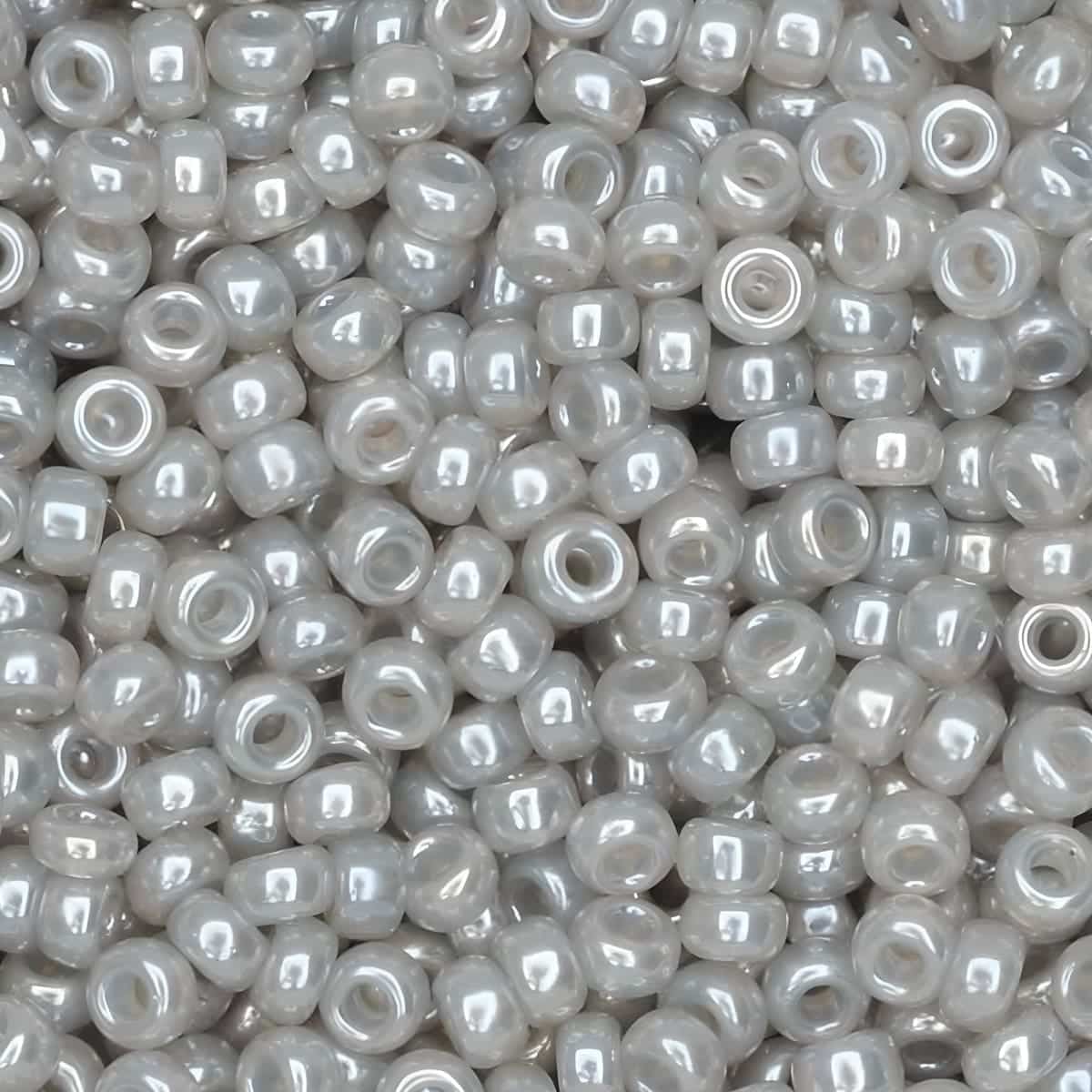 Miyuki Round Seed Beads Size 11/0 Gray Ceylon 24GM
