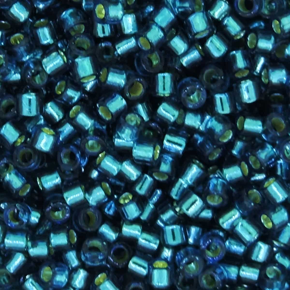 DB0608 Miyuki Delica Seed Beads Size 11/0 Silver Lined Blue Zircon 7GM