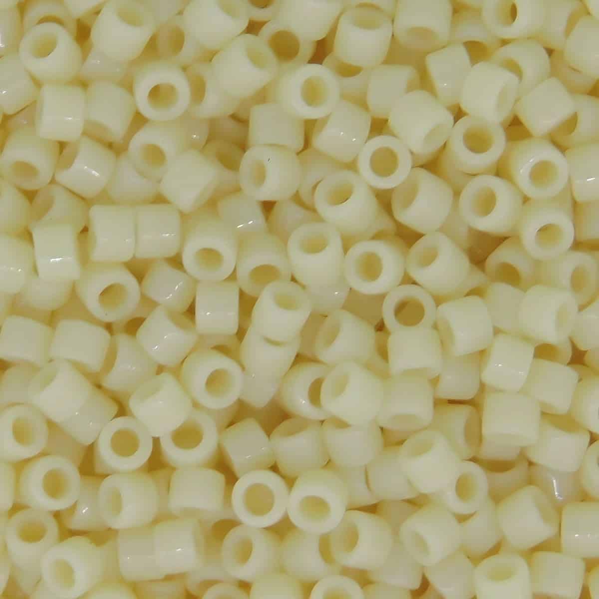 DB0732 Miyuki Delica Seed Beads 11/0 Opaque Dark Cream 7GM