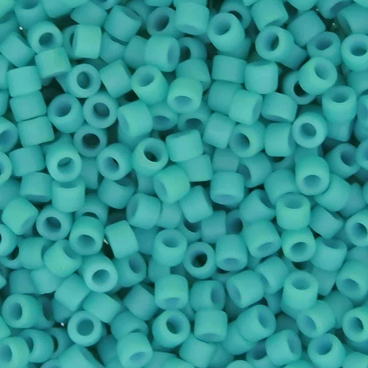 DB0793 Miyuki Delica Seed Beads Size 11/0 Matte Opaque Turquoise 7.2GM