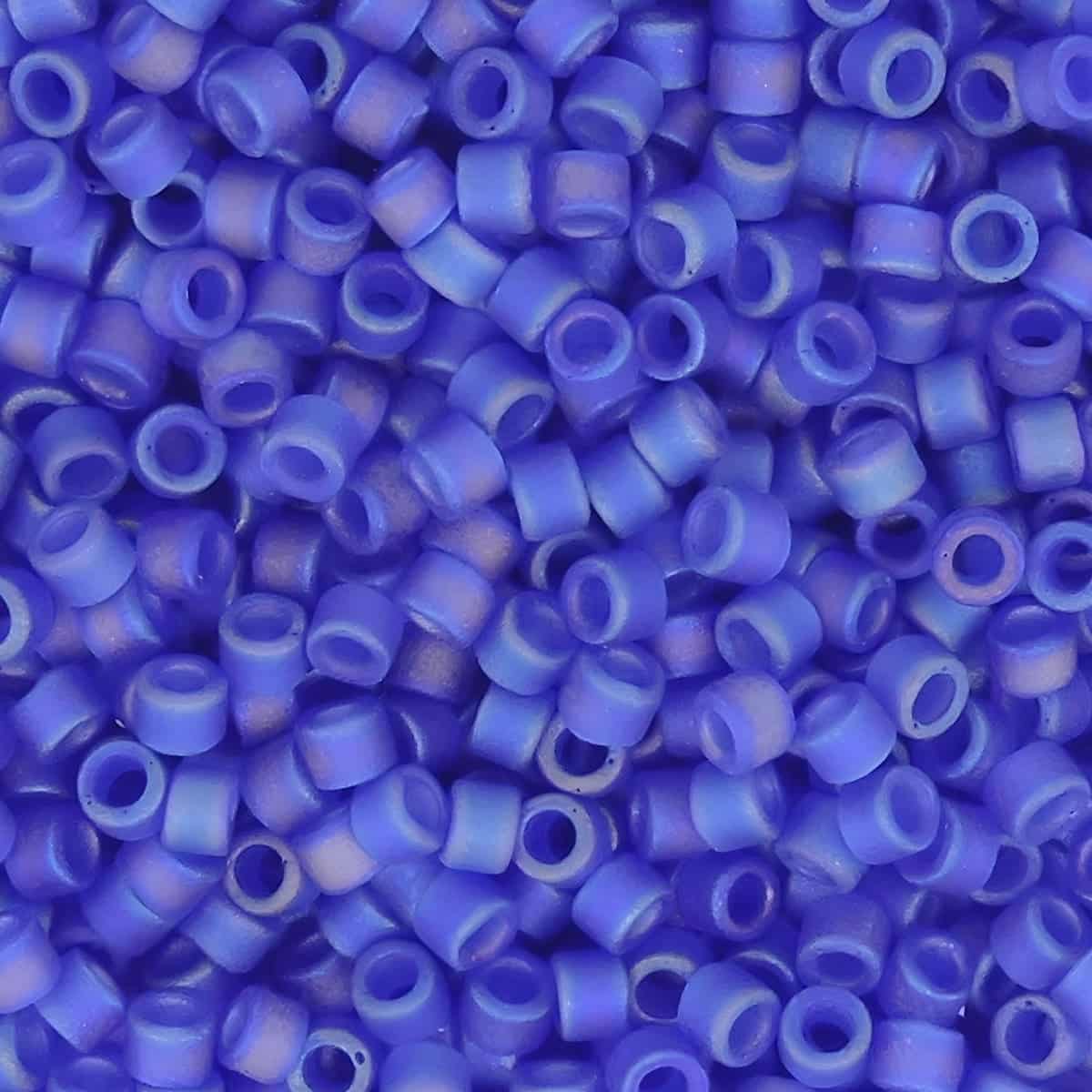 DB0864 Miyuki Delica Seed Beads Size 11/0 Matte Opaque Cobalt Blue AB 7.2GM