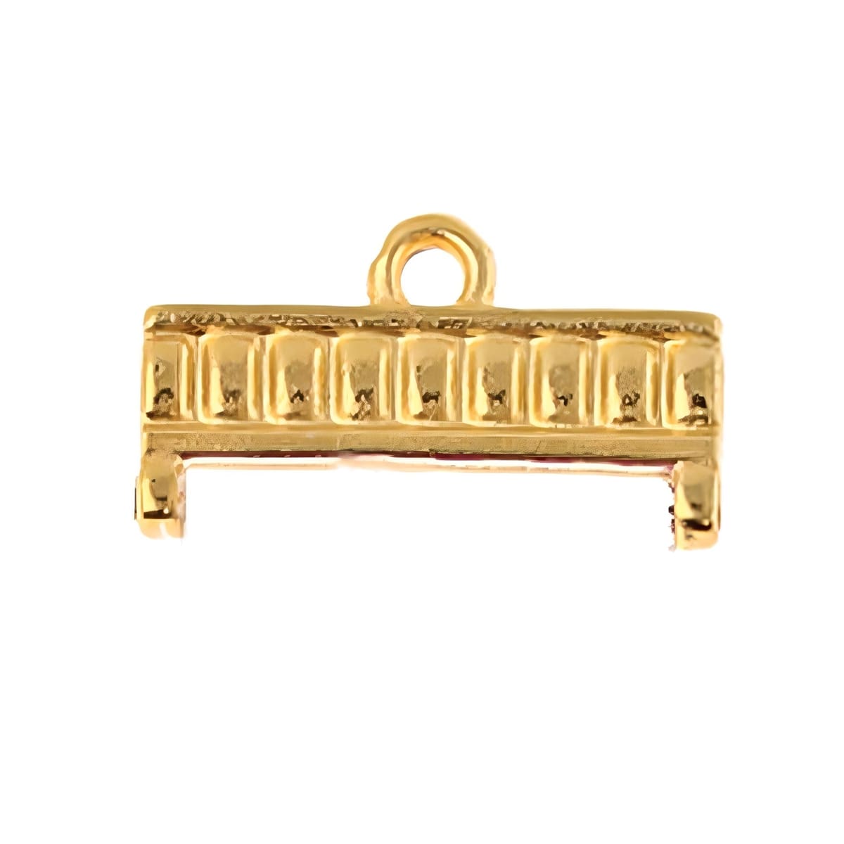 Cymbal Bead Ends Kouroupa for Delica Beads 2pcs 24K Gold Plated