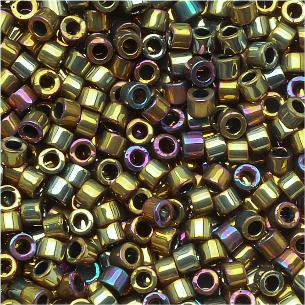 DB0029 Miyuki Delica Beads Size 11/0 Metallic Gold Iris 7.2GM
