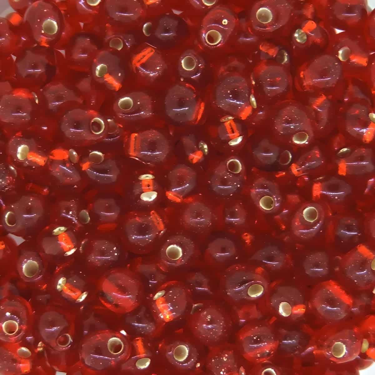 Miyuki Drop Beads 2.8mm 9GM Silver Lined Ruby Red