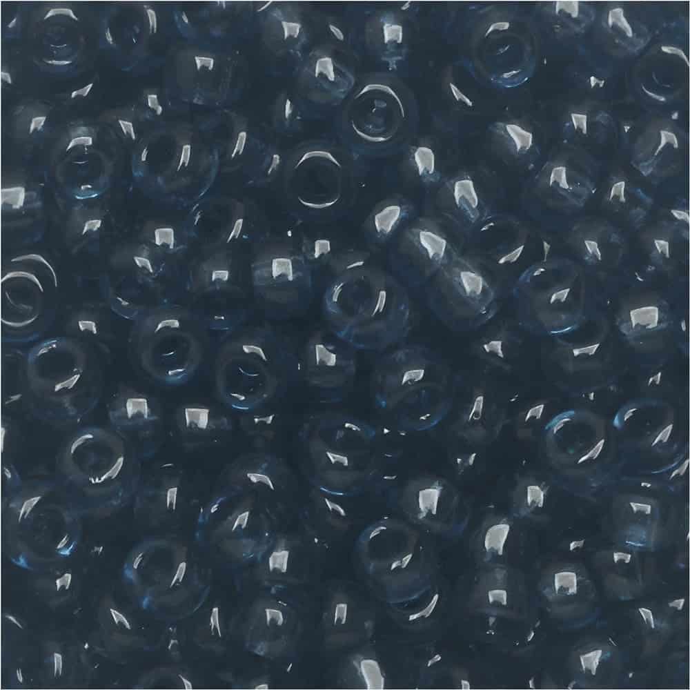 Miyuki Round Seed Beads Size 11/0 Transparent Montana Blue 24GM