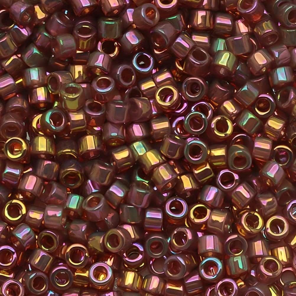 DB0103 Miyuki Delica Beads Size 11/0 Topaz Gold-Luster Rainbow 7GM