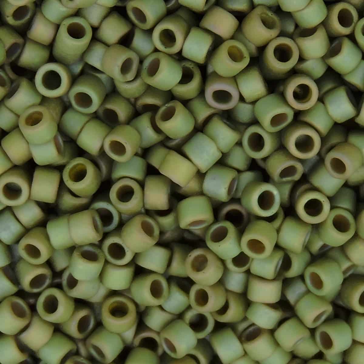 DB0372 Miyuki Delica Beads Size 11/0 Matte Metallic Olive Luster 7GM
