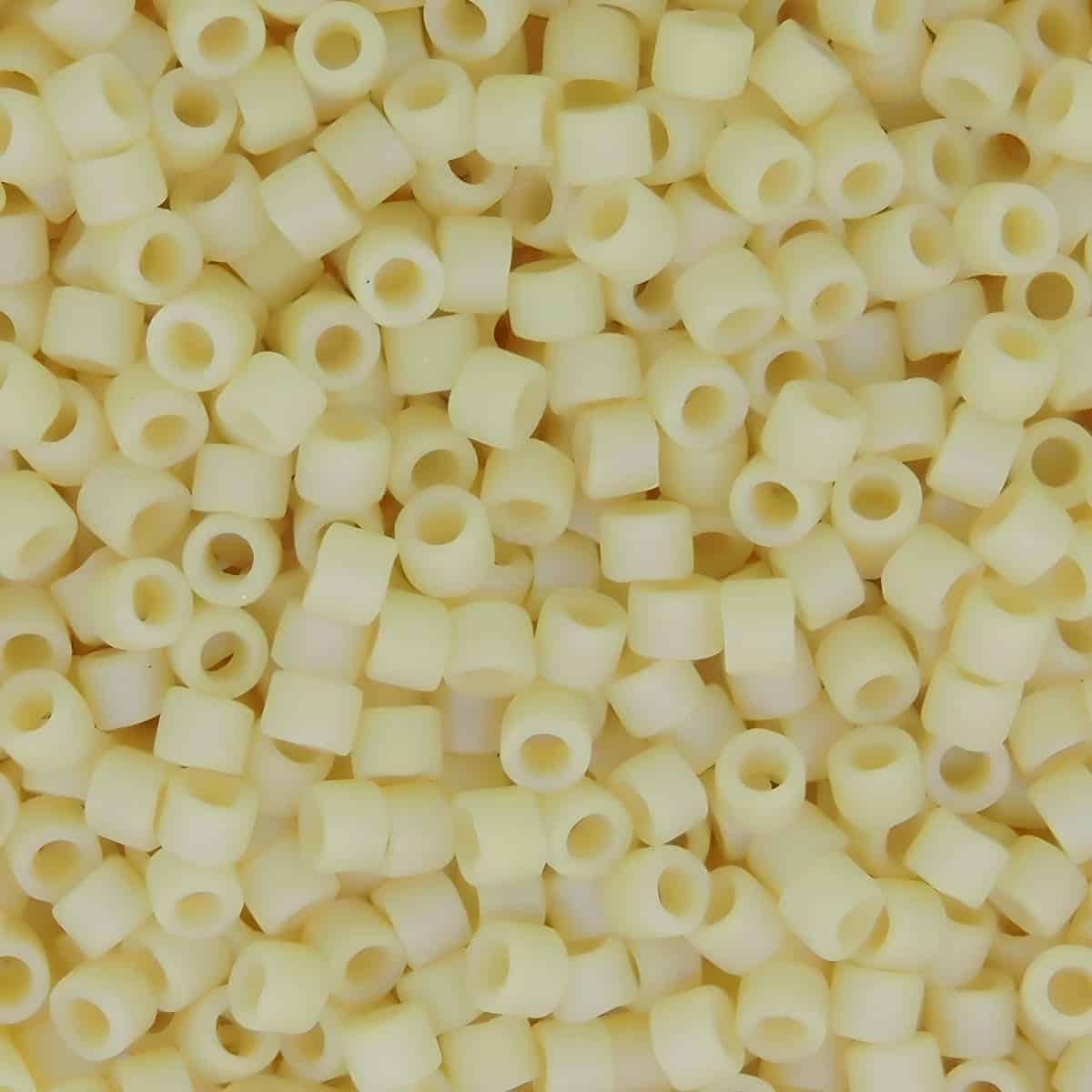 DB0883 Miyuki Delica Beads Size 11/0 Matte Opaque Cream AB 7.2GM