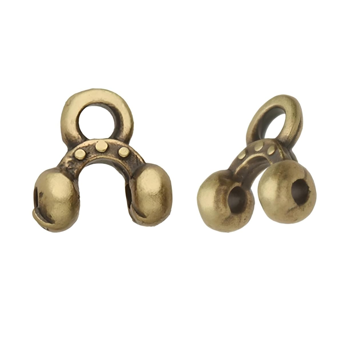 Cymbal Bead Ending 10pcs Alona II for 8/0 Beads Antique Brass