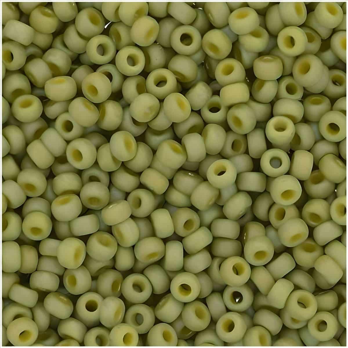 Miyuki Round Seed Beads Size 11/0 Frosted Opaque Glazed Rainbow Olive 24GM
