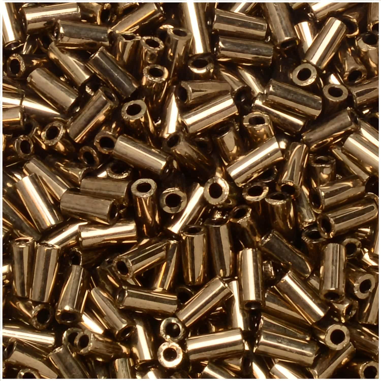 Miyuki Bugle Beads Size #1, 3mm 19.5GM Metallic Bronze