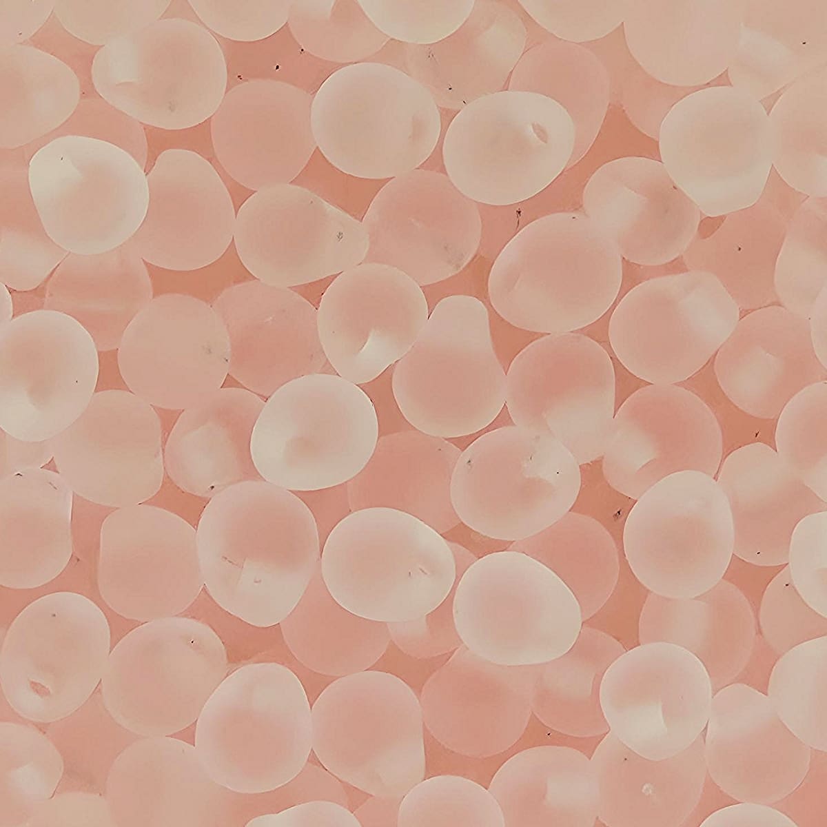Miyuki Drop Beads 3.4mm 9GM Matte Transparent Tea Rose