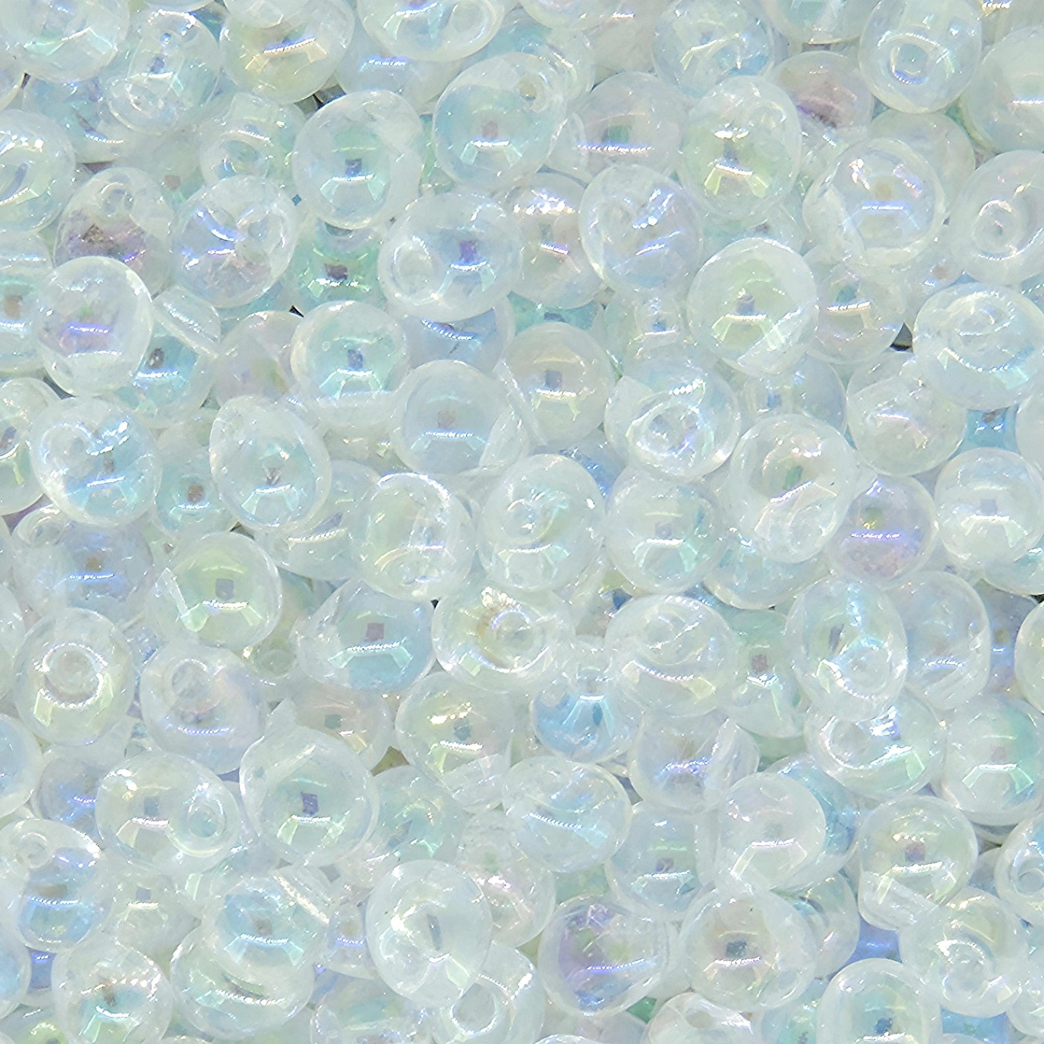 Miyuki Drop Beads 3.4mm 9GM Crystal AB