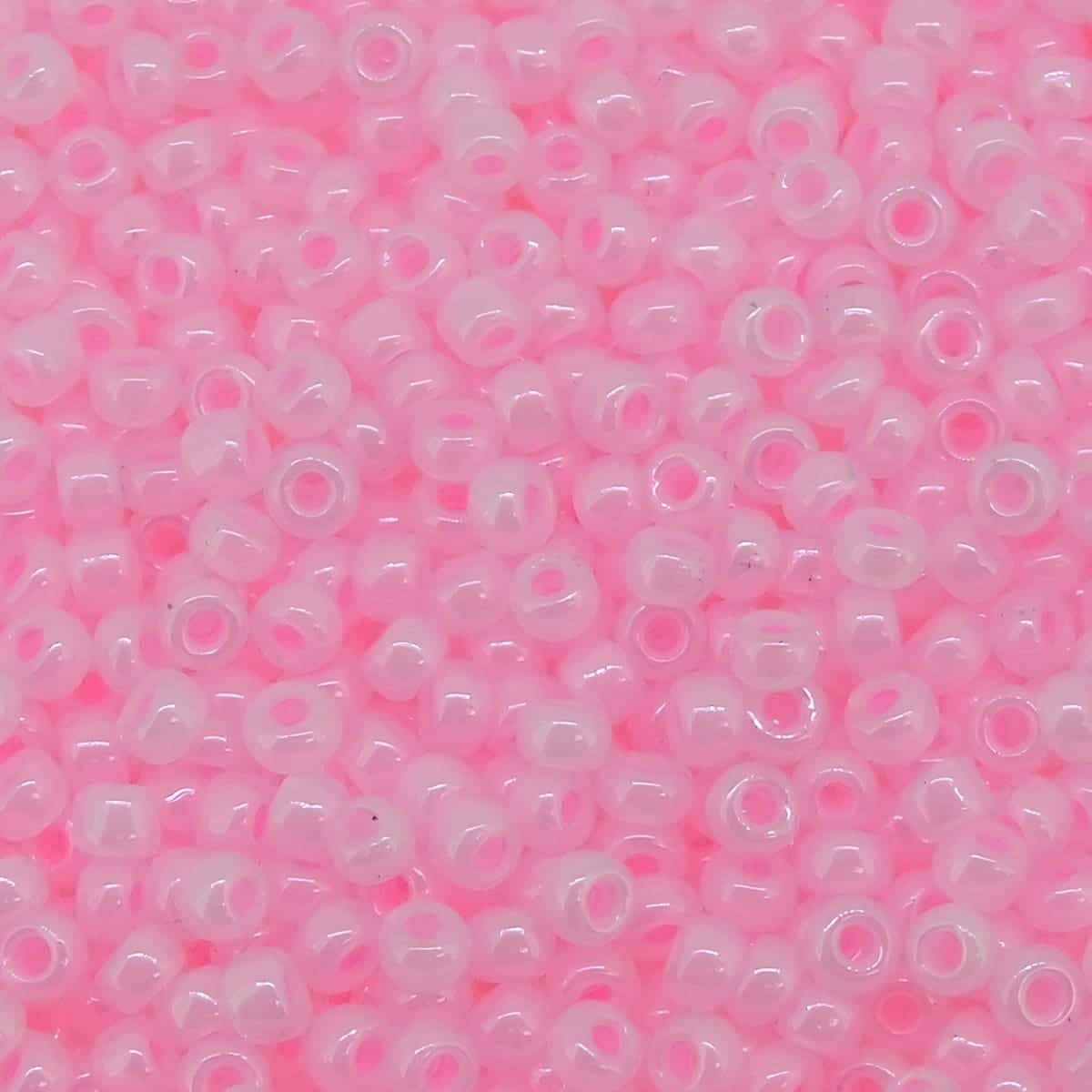 Miyuki Round Seed Beads Size 11/0 Baby Pink Ceylon 24GM
