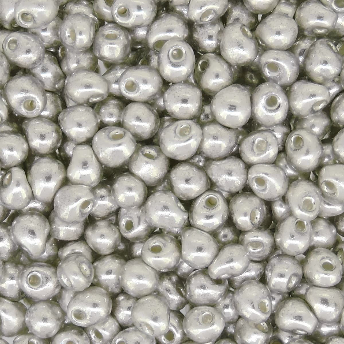 Miyuki Drop Beads 3.4mm 9GM Galvanized Silver