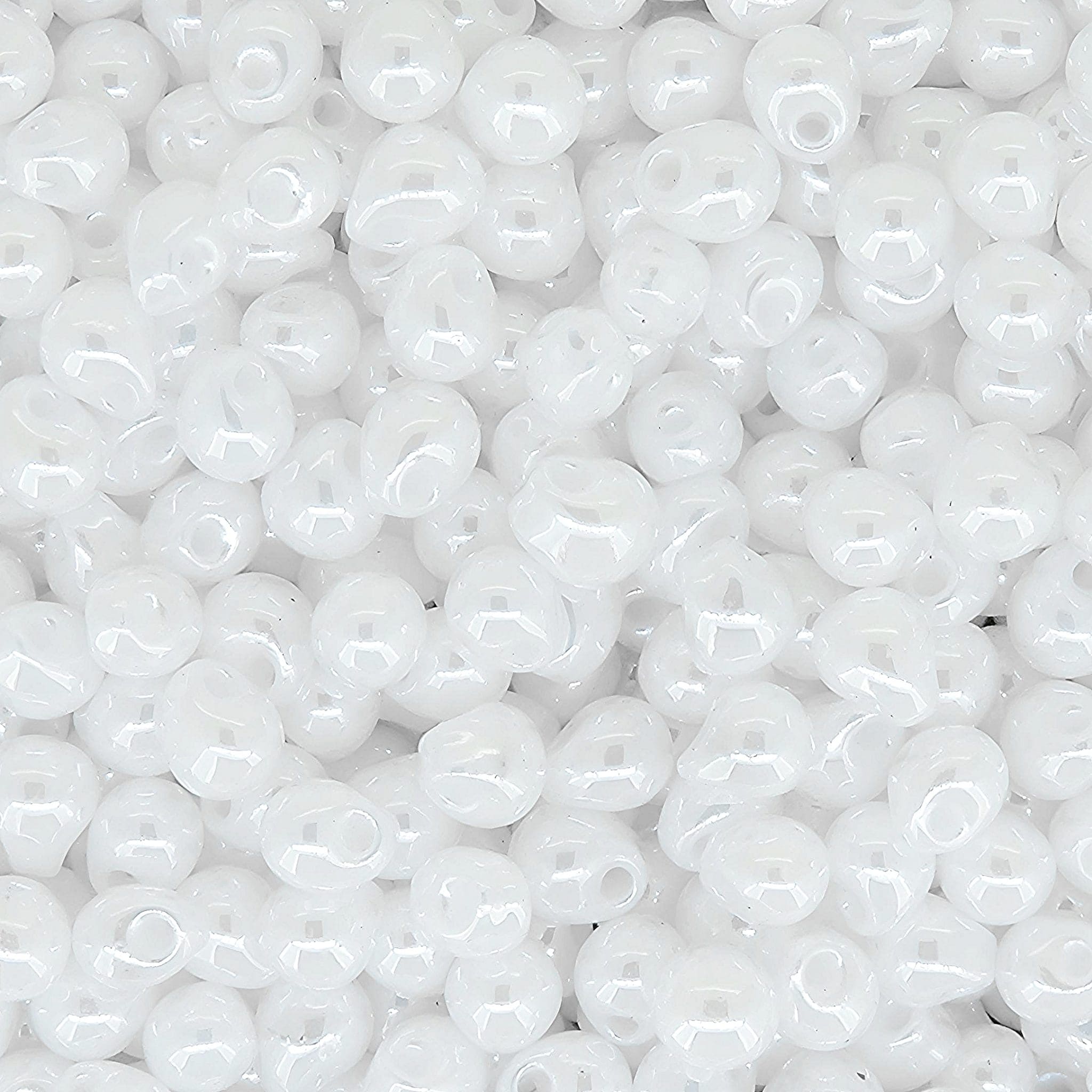 Miyuki Drop Beads 3.4mm 9GM White Pearl Ceylon