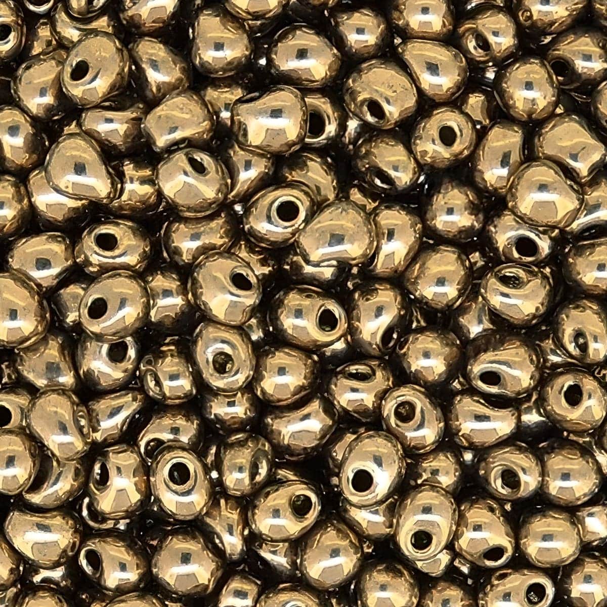Miyuki Drop Beads 3.4mm 9GM Metallic Dark Bronze