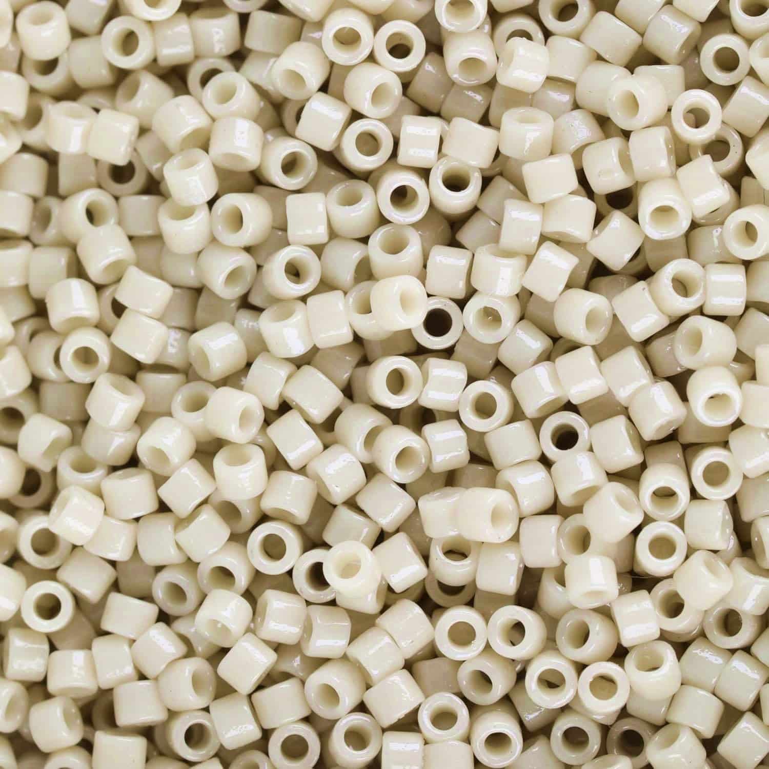 DB2362 Miyuki Delica Beads Size 11/0 Duracoat Opaque Off-White 7.2GM