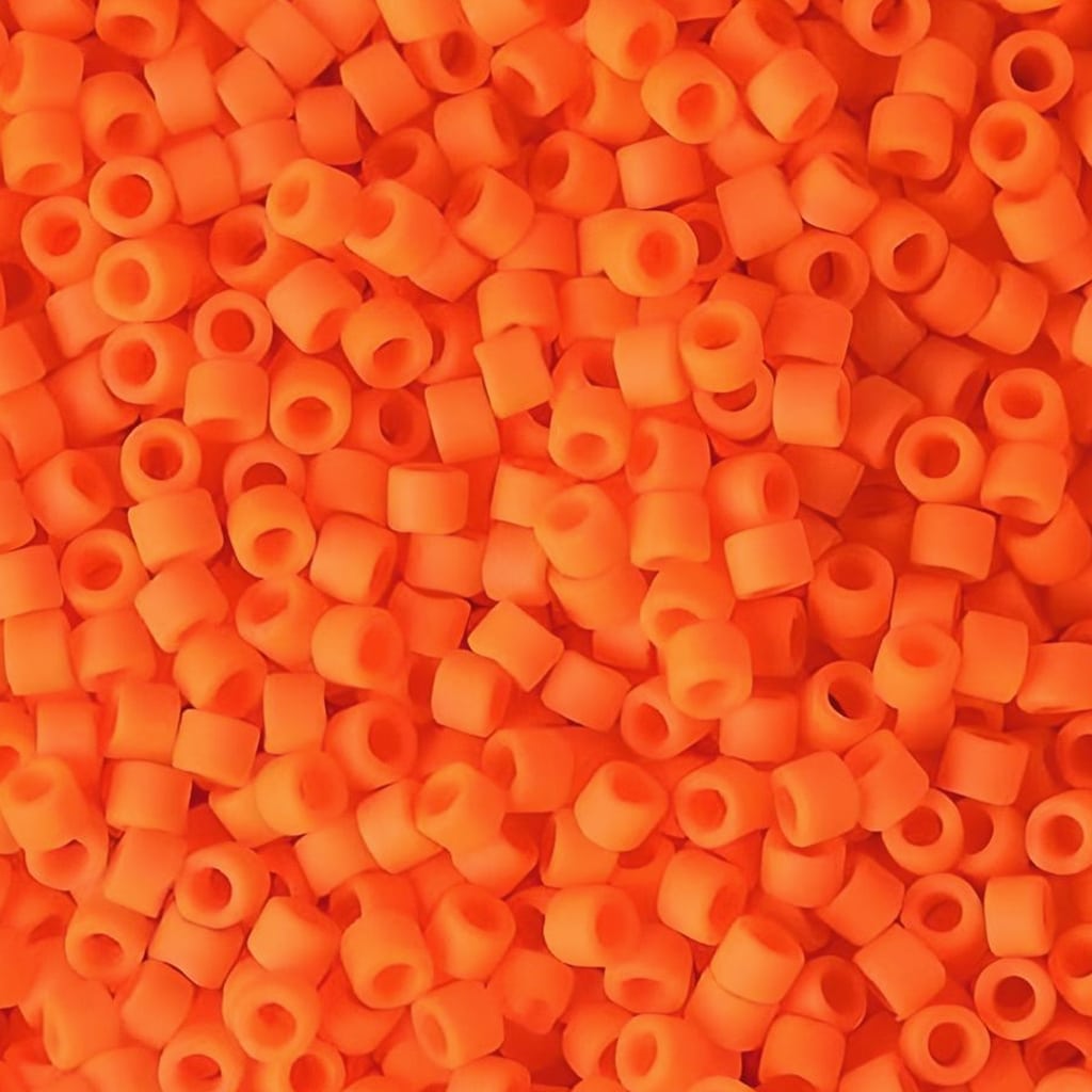 DB0752 Miyuki Delica Seed Beads 11/0 Matte Opaque Orange 7.2GM