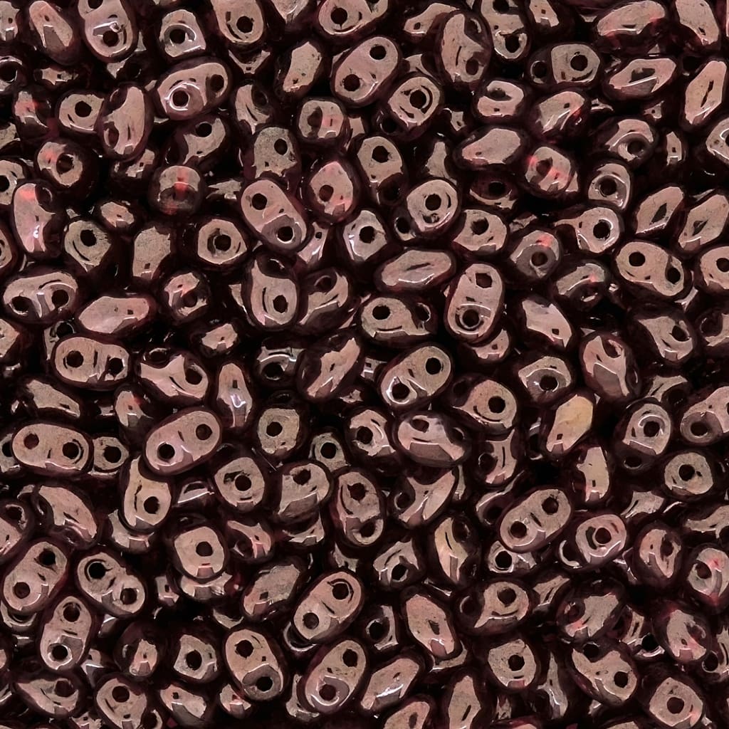 MiniDuo Two-hole Beads 4x2mm Vega on Ruby 8GM