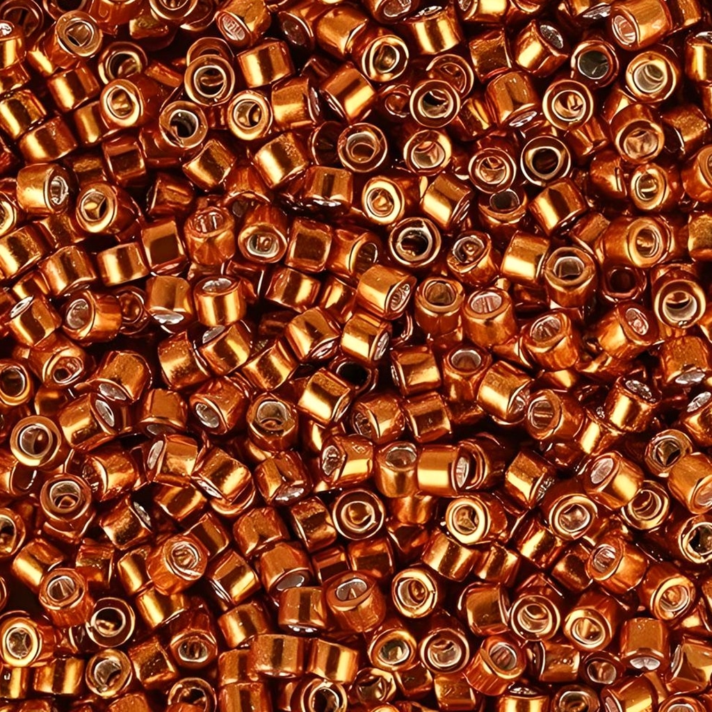 DB0421 Miyuki Delica Seed Beads 11/0 Galvanized Tangerine 7.2GM