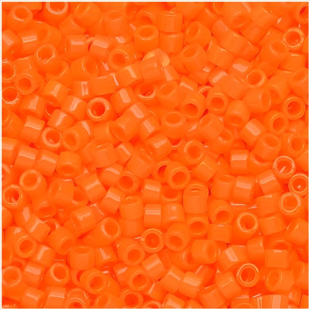 DB0722 Miyuki Delica Beads Opaque Orange BULK 50GM