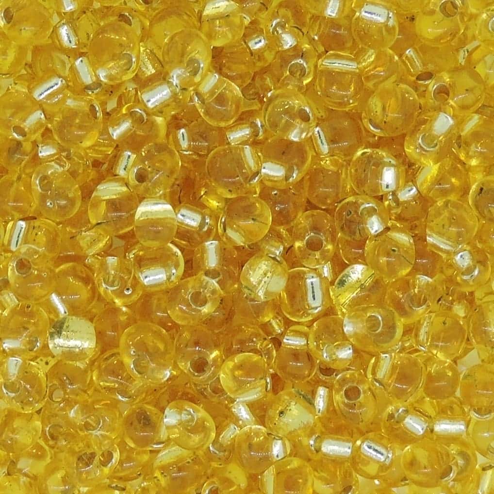 Miyuki Drop Beads 3.4mm 9GM Silver Lined Gold