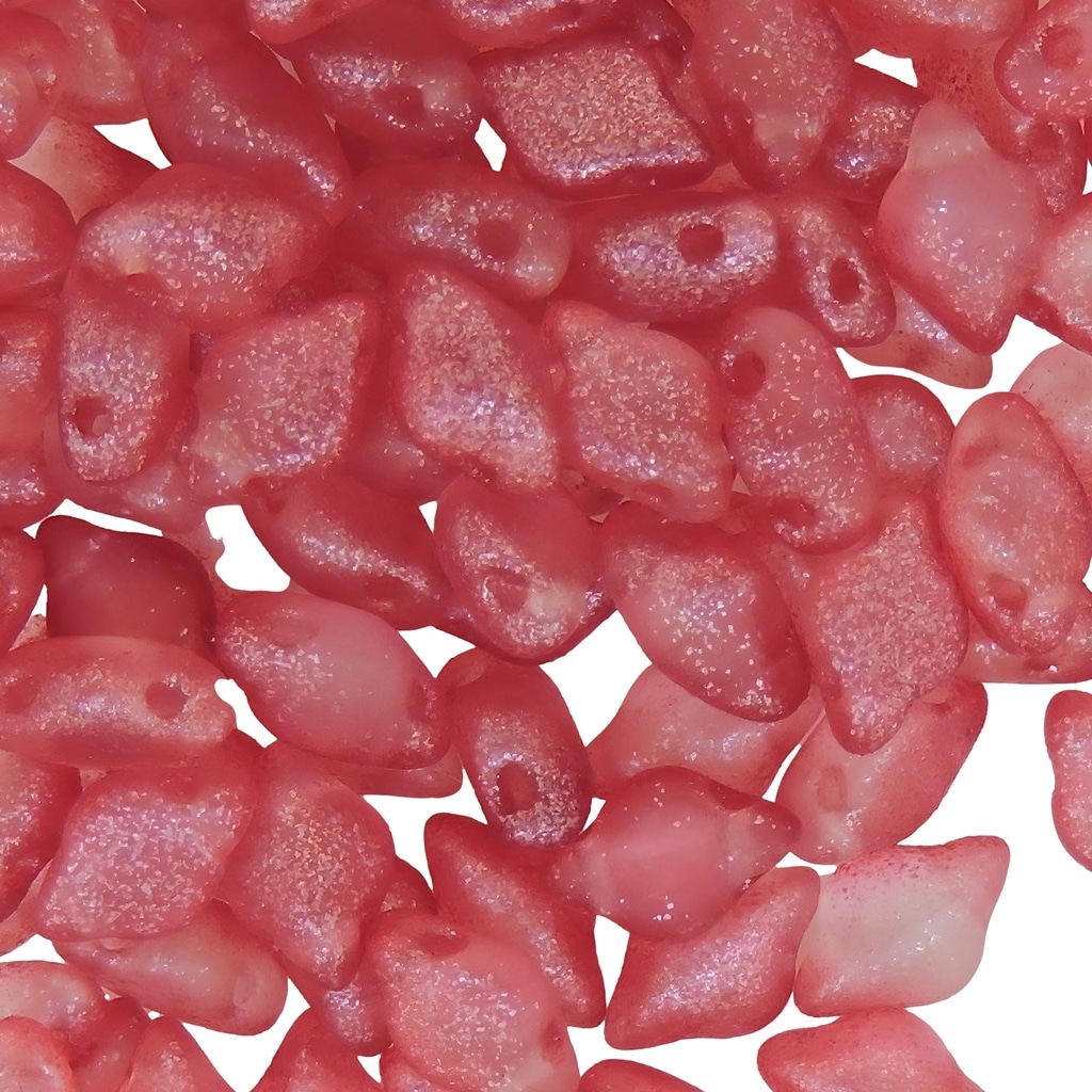 GemDuo Beads 2-Hole 8x5mm 10GM – Frozen Matte Red