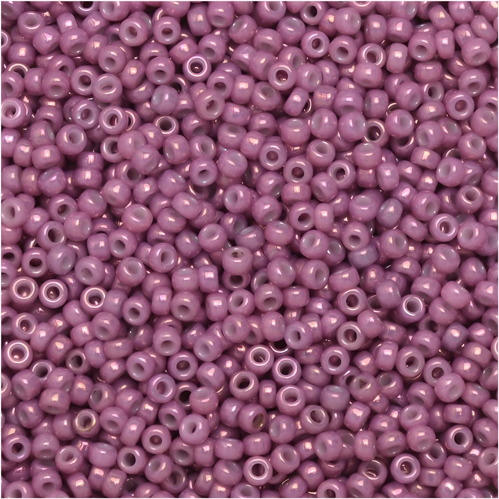 Miyuki Round Seed Beads Size 15/0 Opaque Dark Orchid Luster