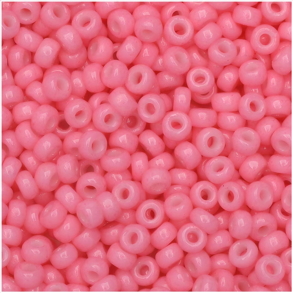 Miyuki Round Seed Beads Size 8/0 Duracoat Opaque Party Pink 22GM