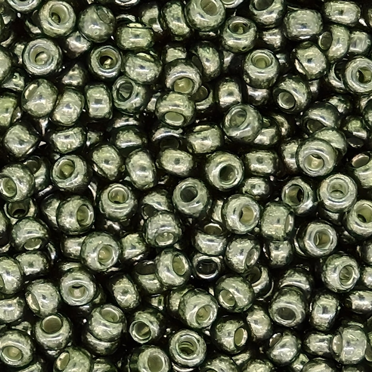 Miyuki Round Seed Beads Size 11/0 Galvanized Dark Steel 24GM