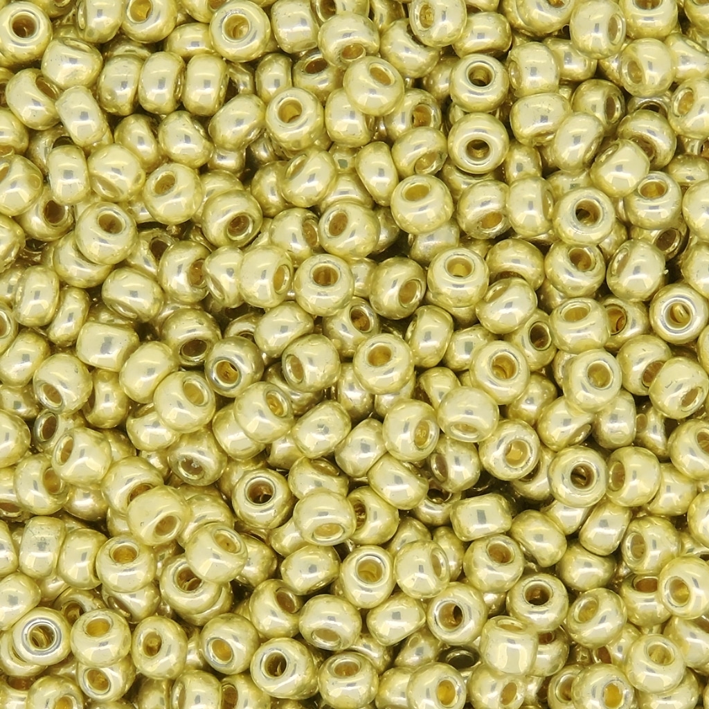 Miyuki Round Seed Beads Size 11/0 Duracoat Galvanized Yellow Gold