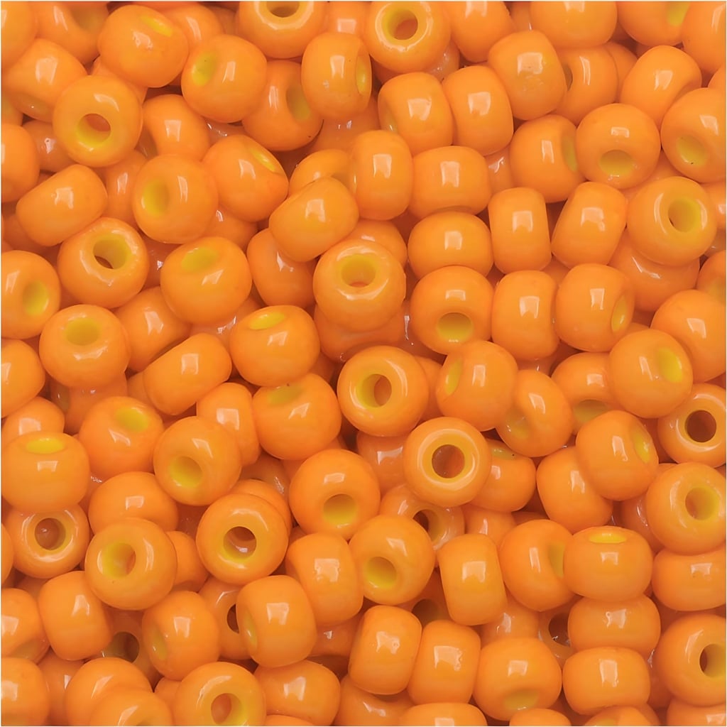 Miyuki Round Seed Beads Size 8/0 Duracoat Opaque Orange 22GM