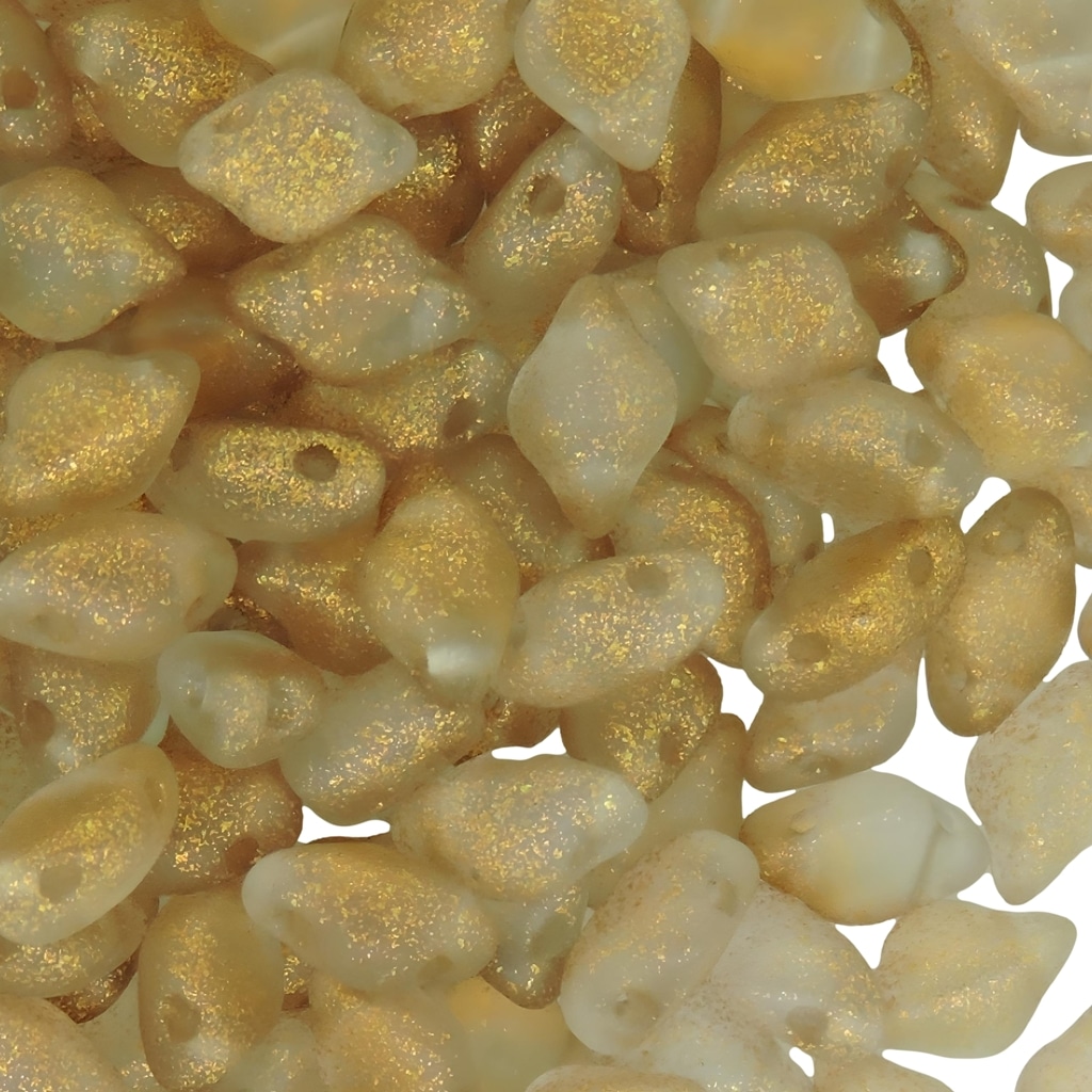 GemDuo Beads 2-Hole 8x5mm 10GM – Frozen Matte Ochre