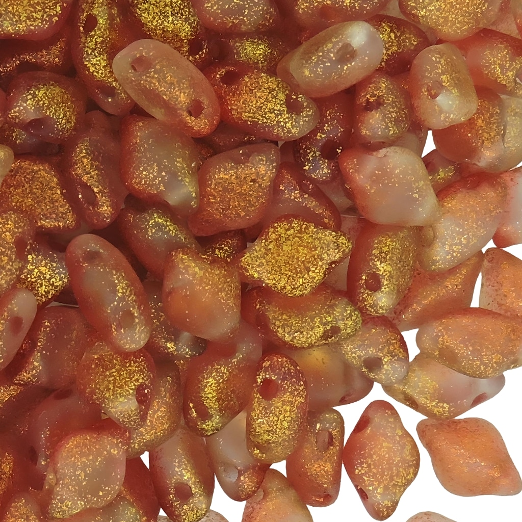 GemDuo Beads 2-Hole 8x5mm 10GM – Frozen Matte Spicy Cinnamon