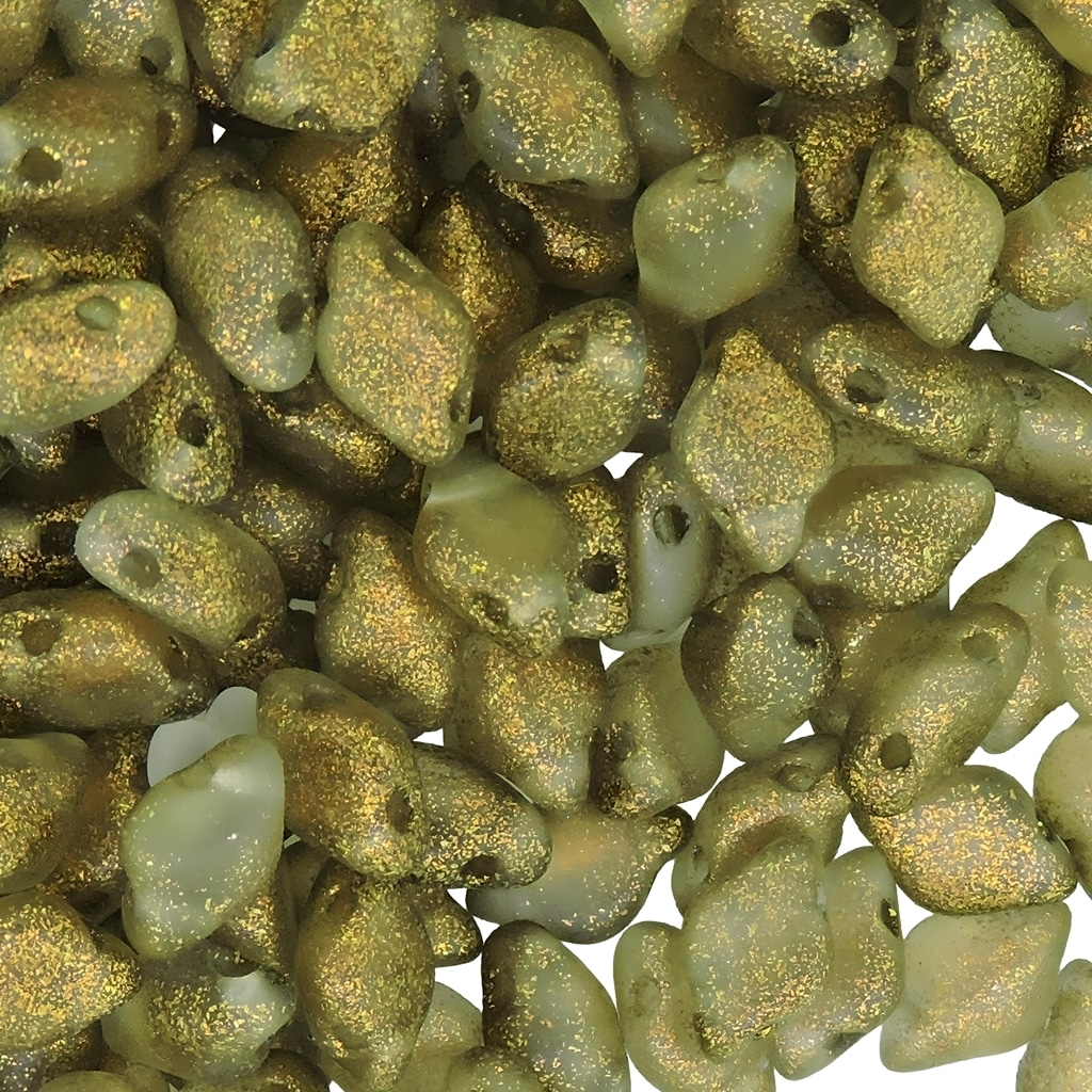 GemDuo Beads 2-Hole 8x5mm 10GM – Matte Chocolate Mint