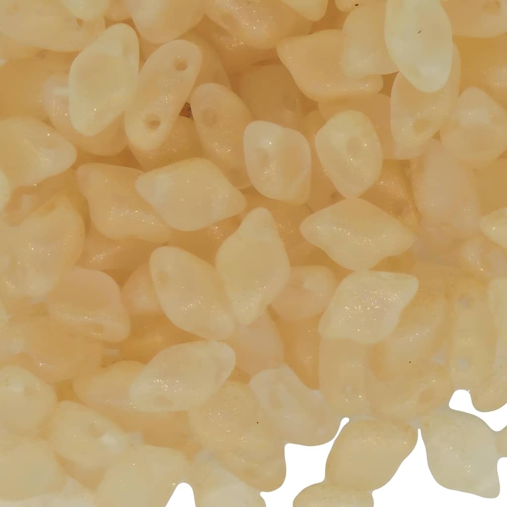 GemDuo Beads 2-Hole 8x5mm 10GM – Frozen Matte Cream