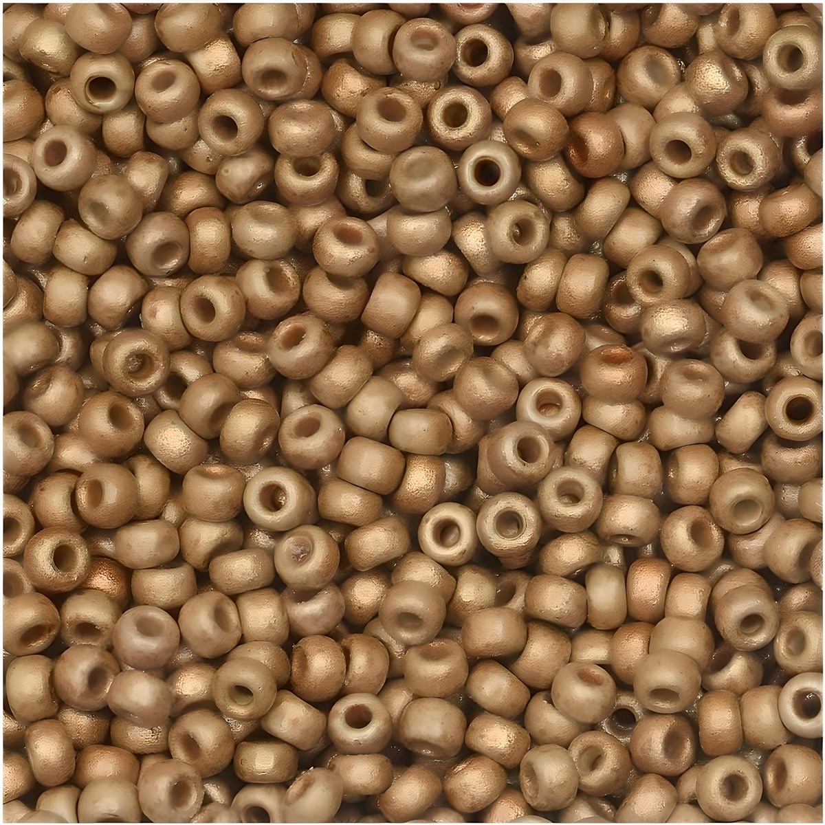 Miyuki Round Seed Beads 15/0 Duracoat Matte Galvanized Champagne 8.2GM