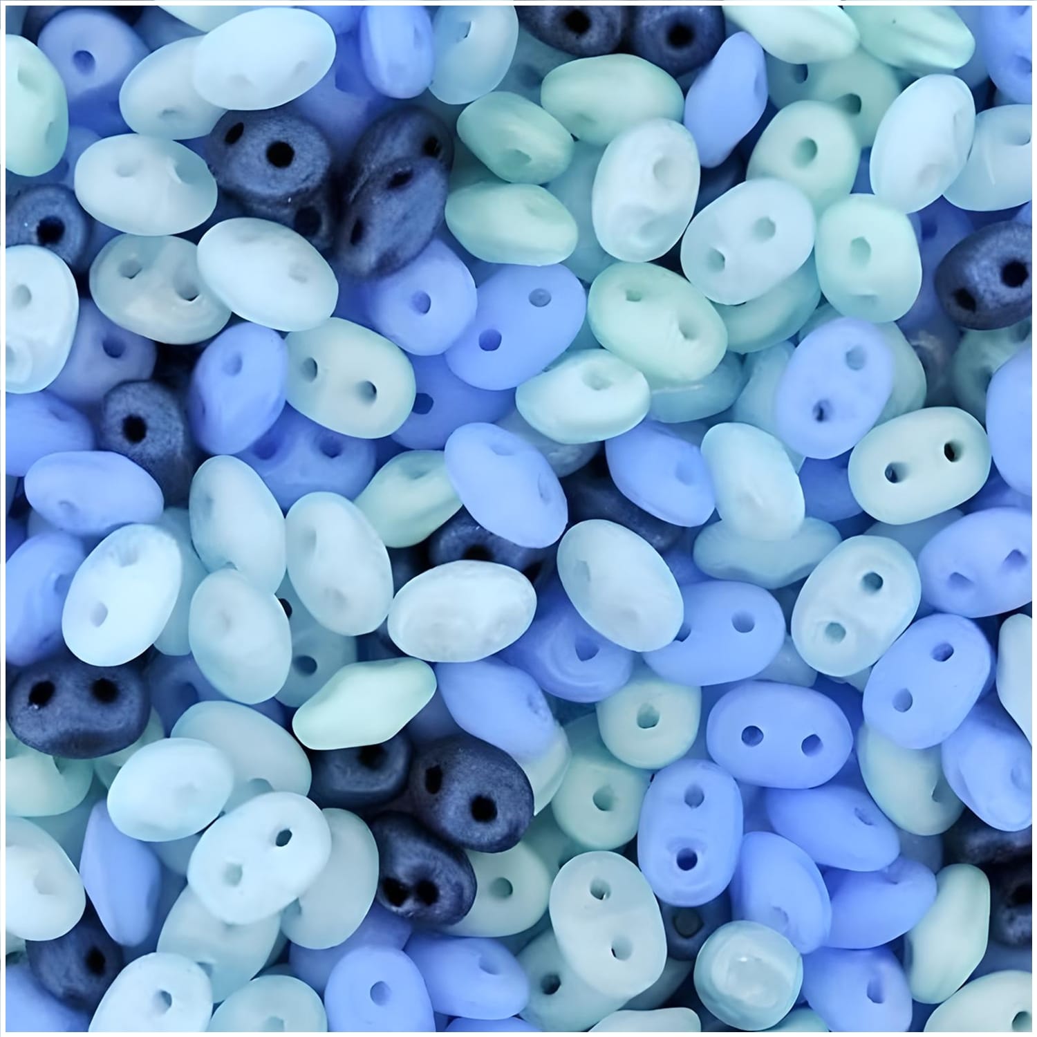 SuperDuo Beads Two-hole 5×2.5mm Fade Away Mix 22.5GM