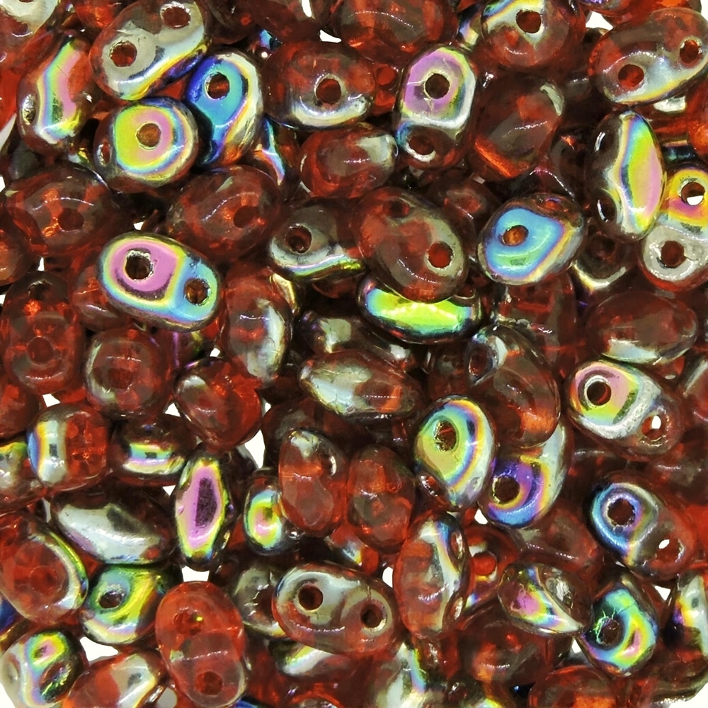 MiniDuo Two-hole Beads 4x2mm Hyacincth Vitrail 8GM