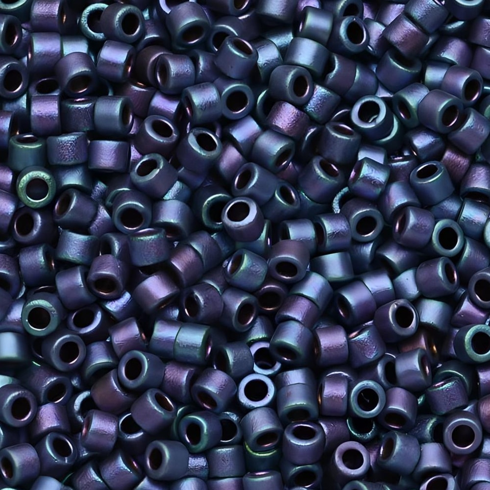 DB1054 Miyuki Delica Seed Beads Size 11/0 Matte Metallic Plum Iris 7GM