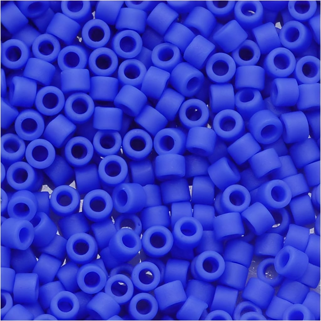 DB1588 Miyuki Delica Seed Beads Size 11/0 Matte Opaque Cyan Blue 7.2GM